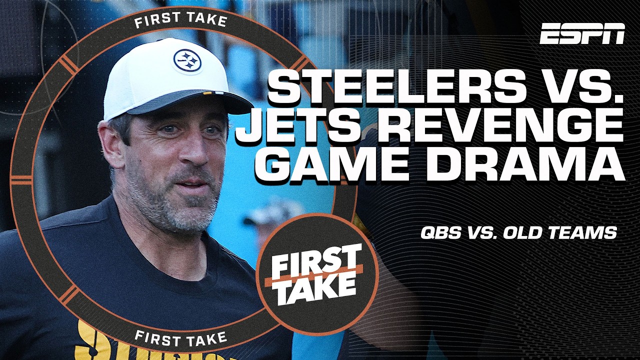 Aaron Rodgers vs. Justin Fields REVENGE GAME loading? 🔋 Whose win would be SWEETER? | First Take