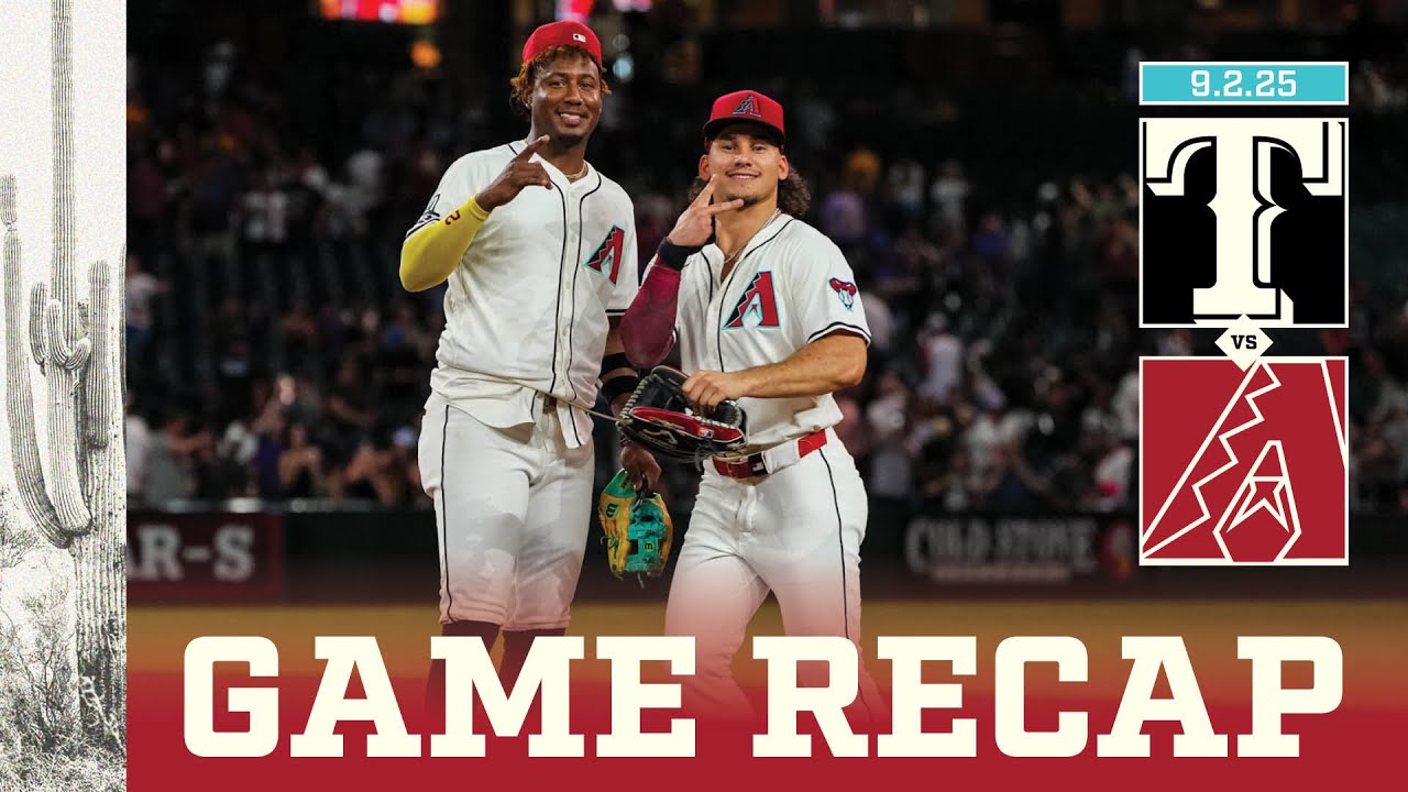 Rangers vs. D-backs Game Highlights (9/2/25) | MLB Highlights | Arizona Diamondbacks