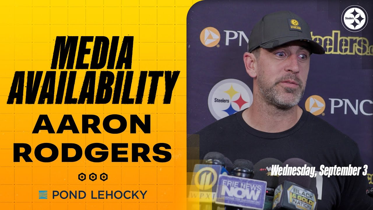 Aaron Rodgers Media Availability (Sept. 3) | Pittsburgh Steelers