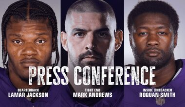 Lamar Jackson, Mark Andrews, Roquan Smith Media Availability | Baltimore Ravens