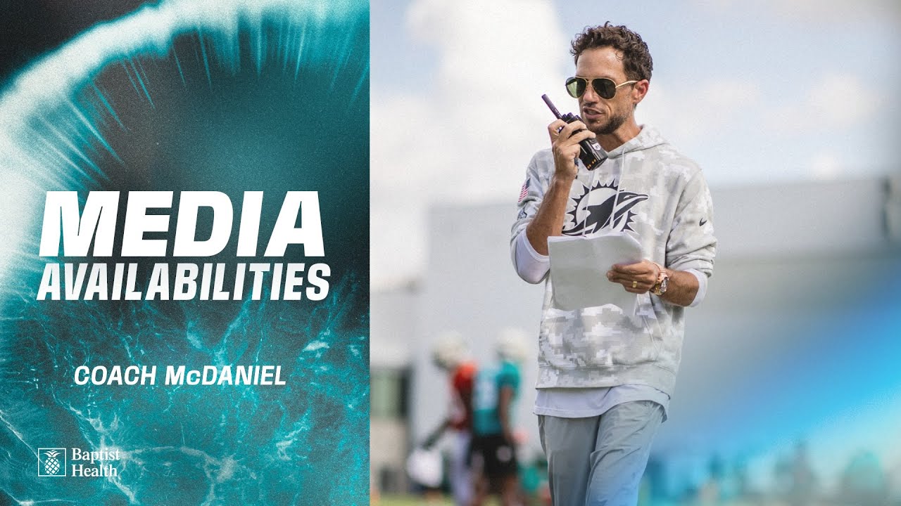 Coach McDaniel meets with the media | Miami Dolphins