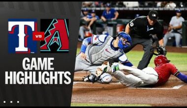 Rangers vs. D-backs Game Highlights (9/3/25) | MLB Highlights