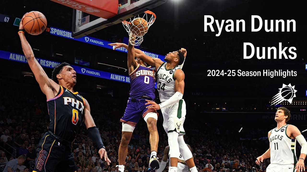 DUNNKIN! 💥 | Every Ryan Dunn Dunk of the 2024-25 Season | Phoenix Suns Player Highlights