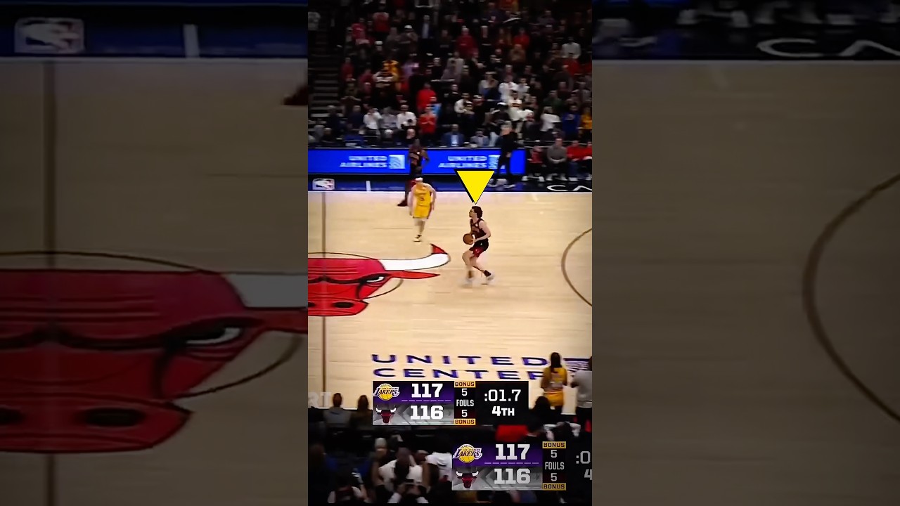 12 Seconds, Down 5… The Ending Nobody Expected 😱 Lakers vs Bulls #nba #shorts