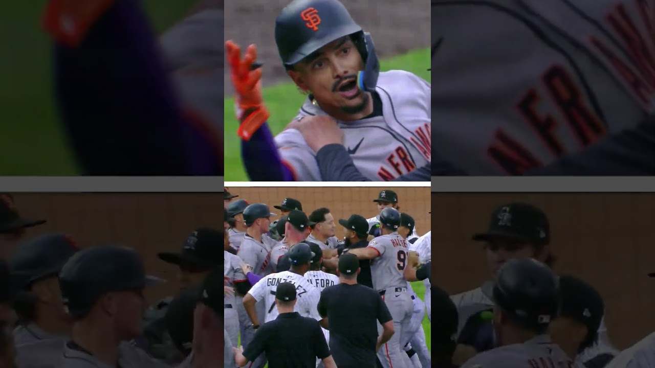 Emotions flare in Colorado 😬 #MLB #Rockies #Giants #baseball