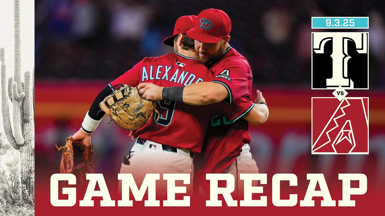 Rangers vs. D-backs Game Highlights (9/3/25) | MLB Highlights | Arizona Diamondbacks