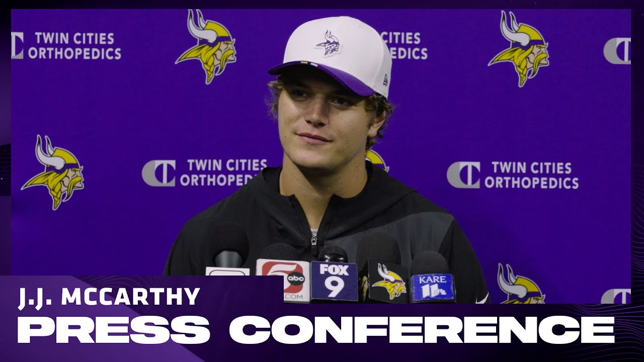 J.J. McCarthy on Preparing for Week 1 vs. Bears, First NFL Start, Being Voted a Team Captain & More