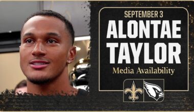 Alontae Taylor on recovery from injury, Kyler Murray | New Orleans Saints