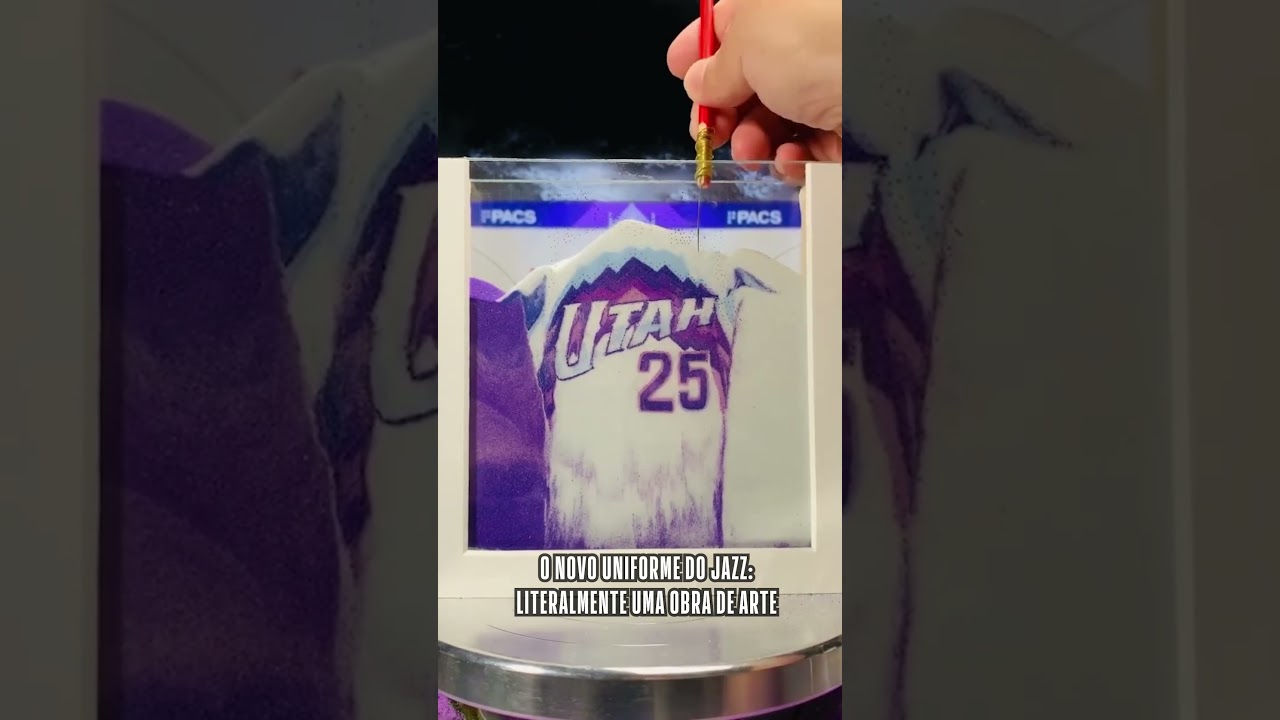 O novo uniforme do Jazz é uma obra de arte! ⏳🎨🏔️ #NBA #shorts