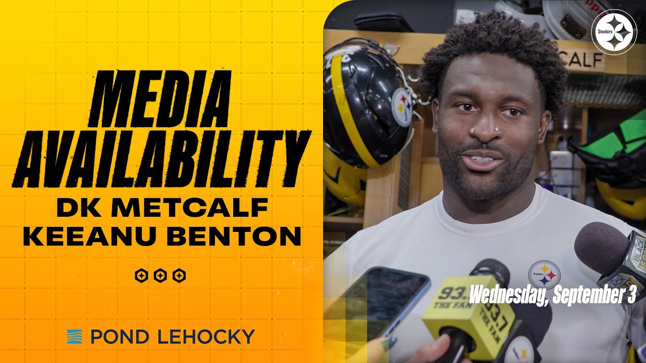 DK Metcalf, Keeanu Benton Media Availability (Sept. 3) | Pittsburgh Steelers