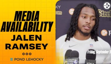 Jalen Ramsey Media Availability (Sept. 5) | Pittsburgh Steelers