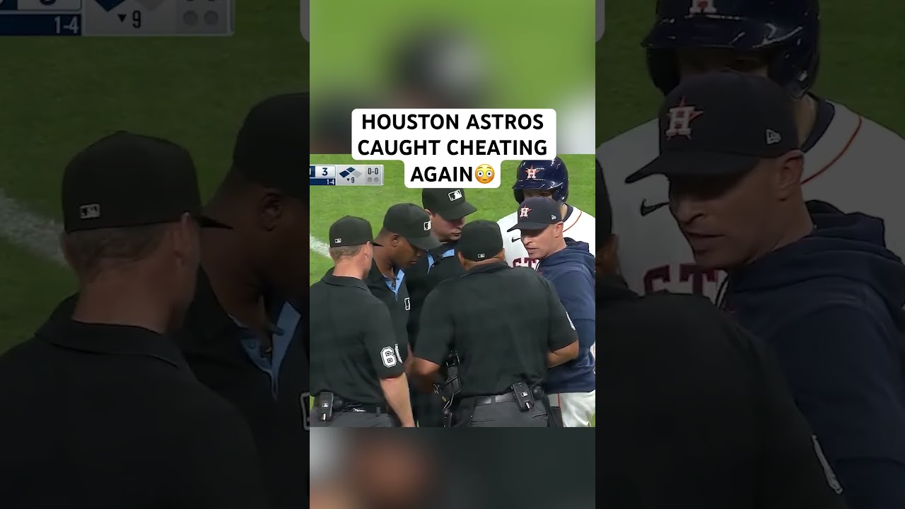 The Houston Astros were caught cheating AGAIN with an illegal bat #yankees #astros #mlbbaseball