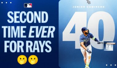 40th HOME RUN for Junior Caminero!! (Second player in team history to record 4️⃣0️⃣ HRs🫢)