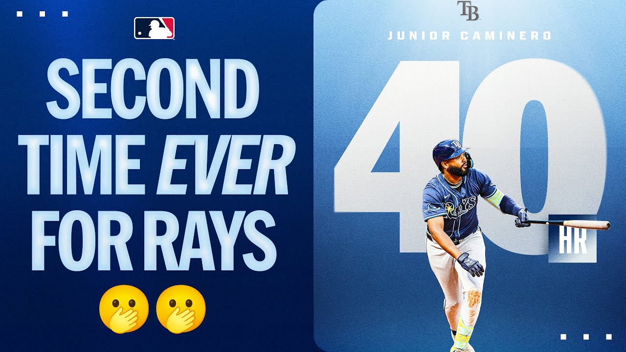 40th HOME RUN for Junior Caminero!! (Second player in team history to record 4️⃣0️⃣ HRs🫢)