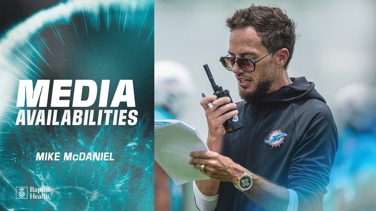 Coach McDaniel meets with the media | Miami Dolphins