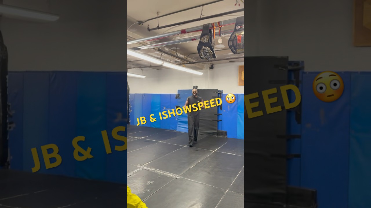 JB & @IShowSpeed about to spar!? 😳😅 #celtics #nba #shorts #ishowspeed