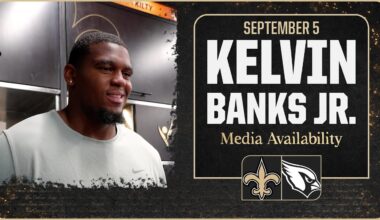 Kelvin Banks Jr. confident ahead of 1st NFL game | New Orleans Saints