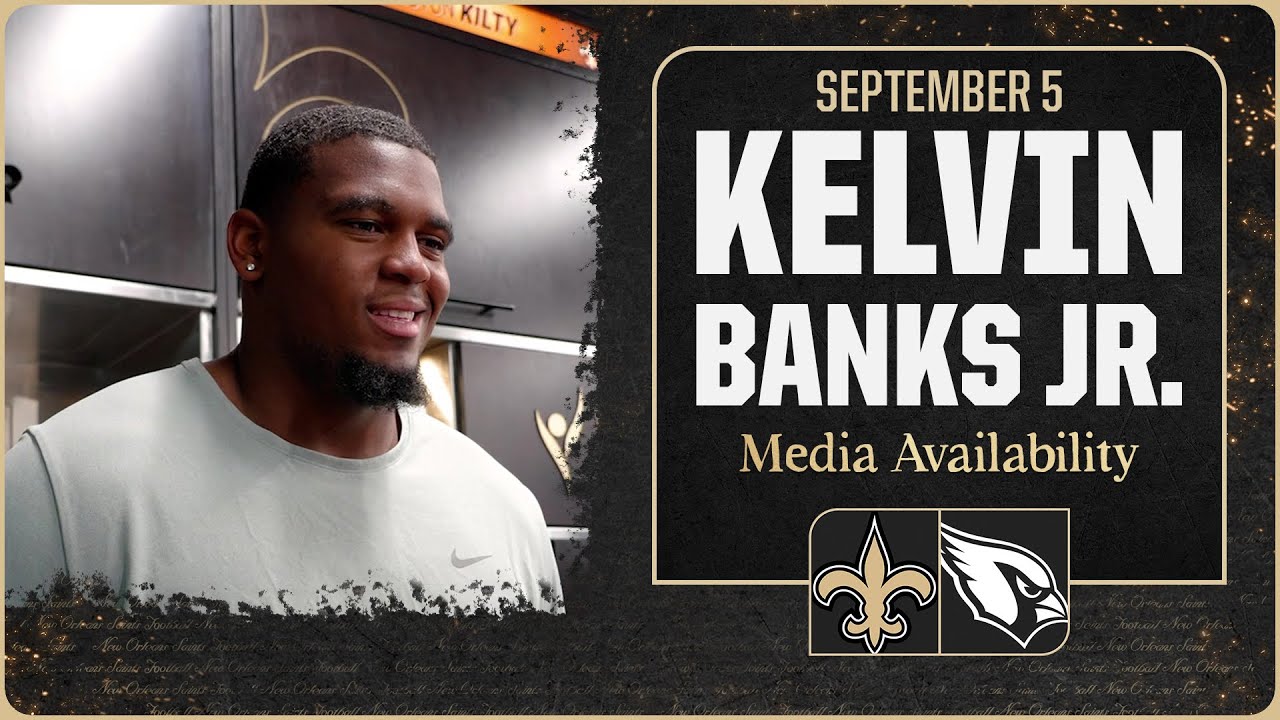 Kelvin Banks Jr. confident ahead of 1st NFL game | New Orleans Saints