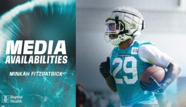 Minkah Fitzpatrick meets with the media | Miami Dolphins