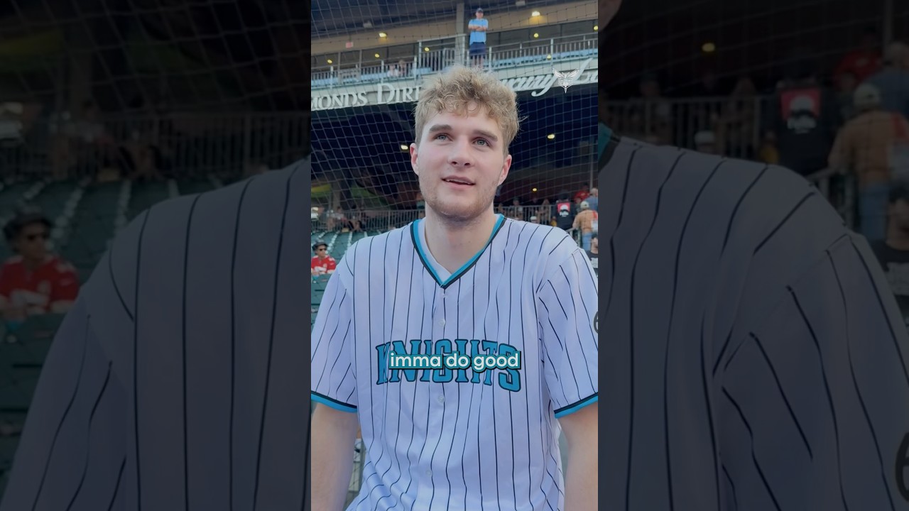 we thought he did great 🤷 #firstpitch #basketball #rookies