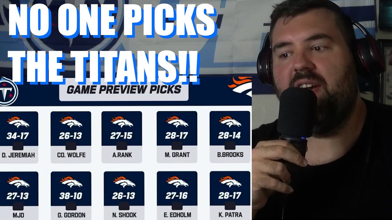 Tennessee Titans fan is PUMPED watching no one pick the Titans in their week 1 game against Denver