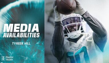 Tyreek Hill meets with the media | Miami Dolphins