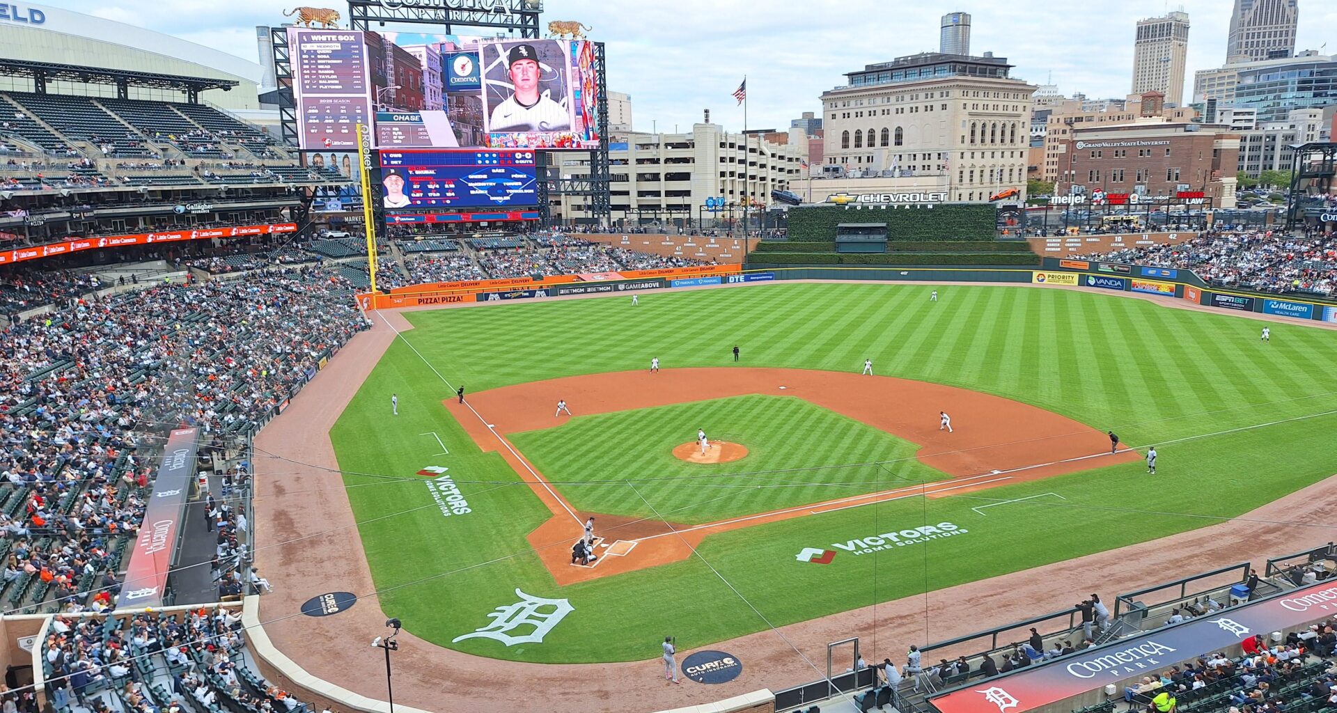 The view from my seat tonight. Really great vantage point to see Skubal's pitches!