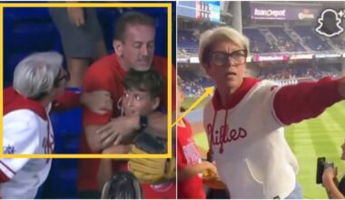 😳 Astonishing footage emerges of woman yelling at another Phillies fan for giving HR ball to his son