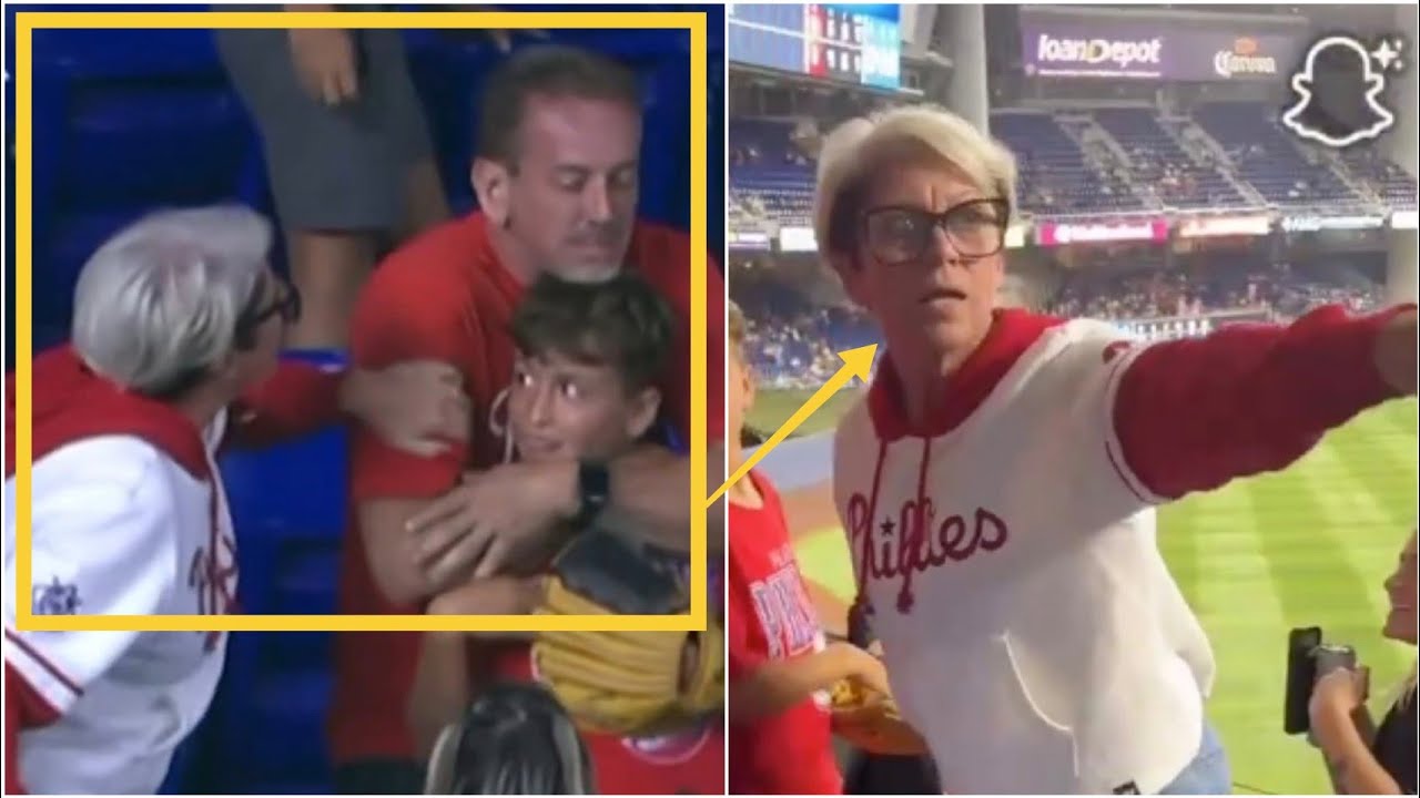 😳 Astonishing footage emerges of woman yelling at another Phillies fan for giving HR ball to his son