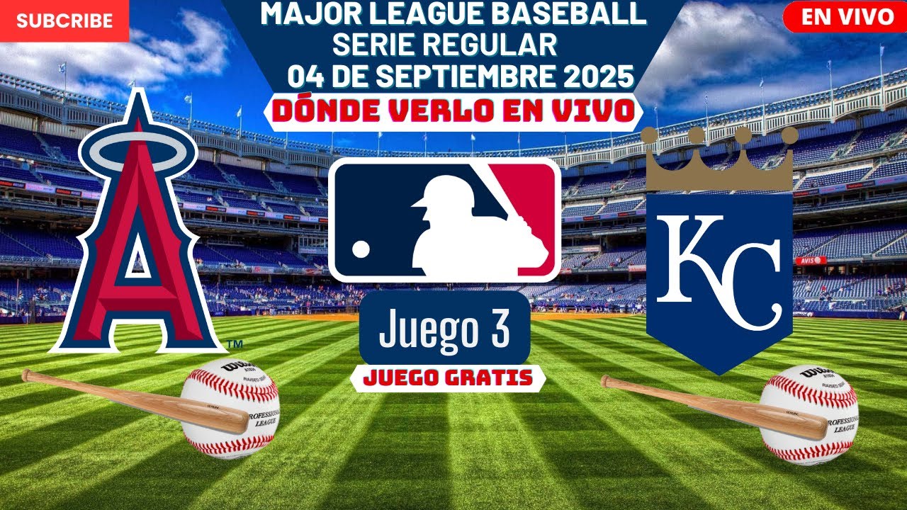 ⚾️Los Angeles Angels vs Kansas City Royals⚾️Dónde Ver El Partido EN VIVO|Juego 3 MLB 2025