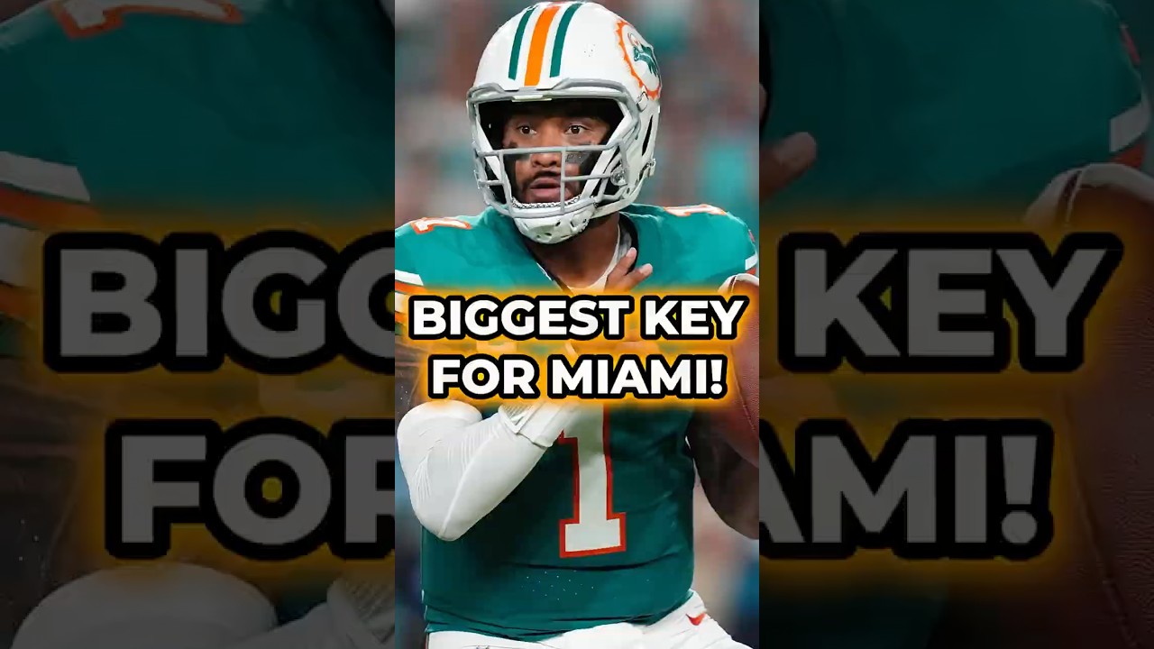 The BIGGEST Key To Victory For The Miami Dolphins In NFL Week 1... #shorts #nfl #miamidolphins