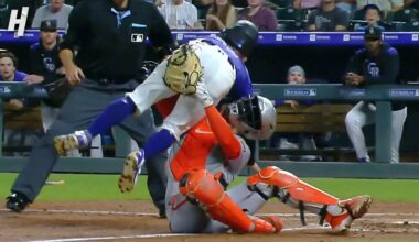 Patrick Bailey vs Tyler Freeman Collision at the Plate 😳