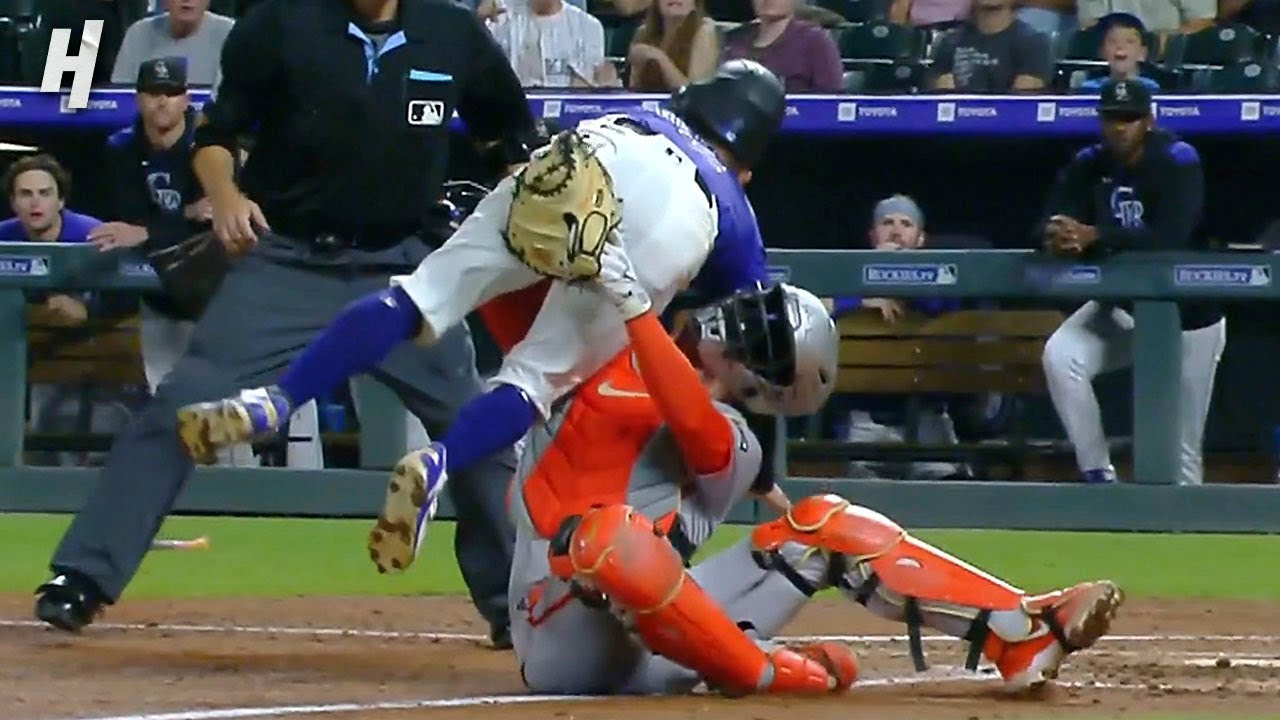 Patrick Bailey vs Tyler Freeman Collision at the Plate 😳