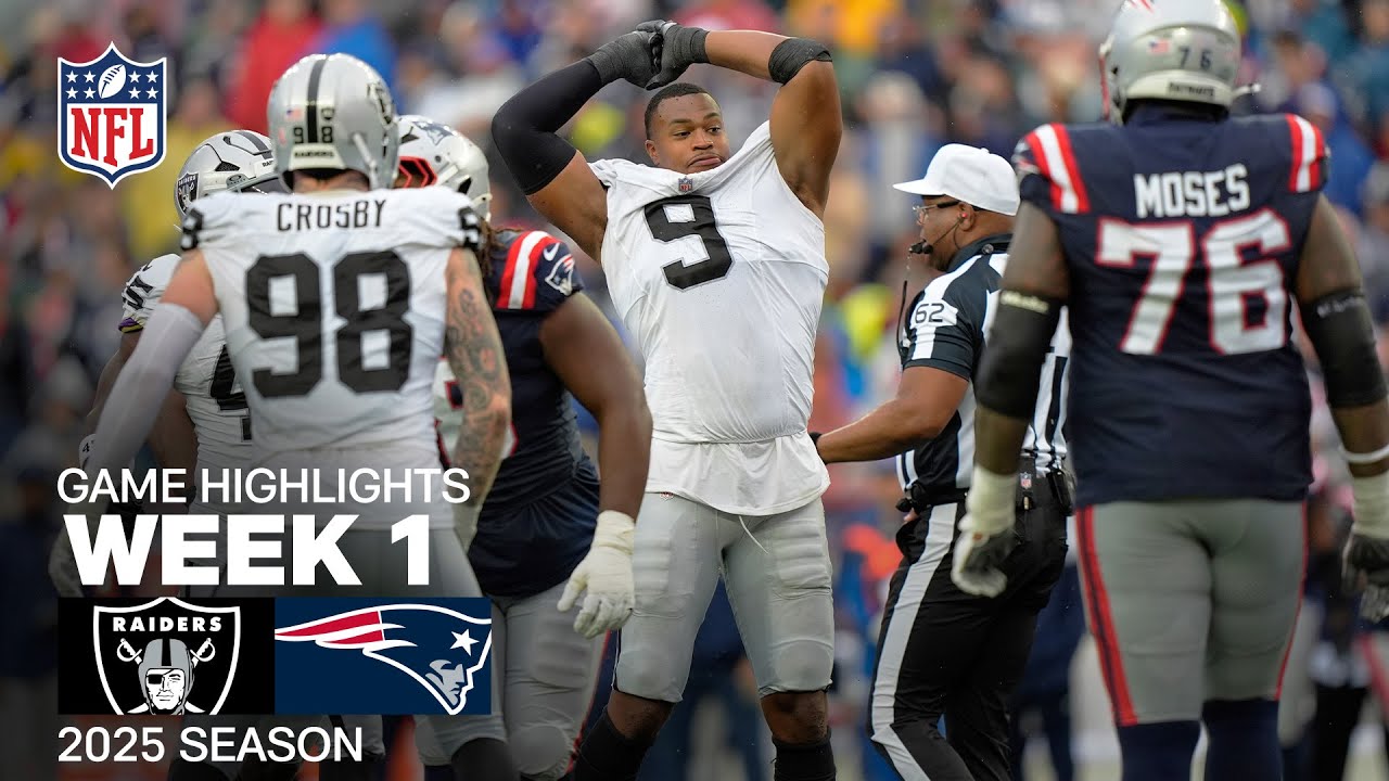 Las Vegas Raiders vs. New England Patriots Game Highlights | NFL 2025 Season Week 1