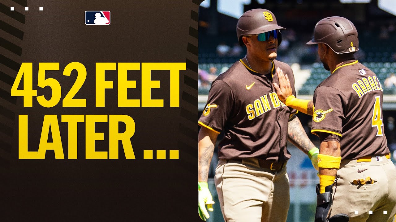 452 FEET! 😳 Manny Machado with a LOUD homer for the Padres!
