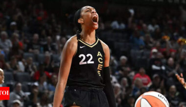 A'ja Wilson creates stunning WNBA record surpassing Jewell Loyd and Maya Moore as Aces beat Sky | NBA News