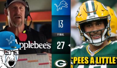 A Vikings Reacts to Packers 27, Low Energy Lions 13 😂😂😂