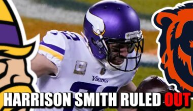Harrison Smith Officially Ruled OUT for Vikings-Bears, Won't Travel with the Team