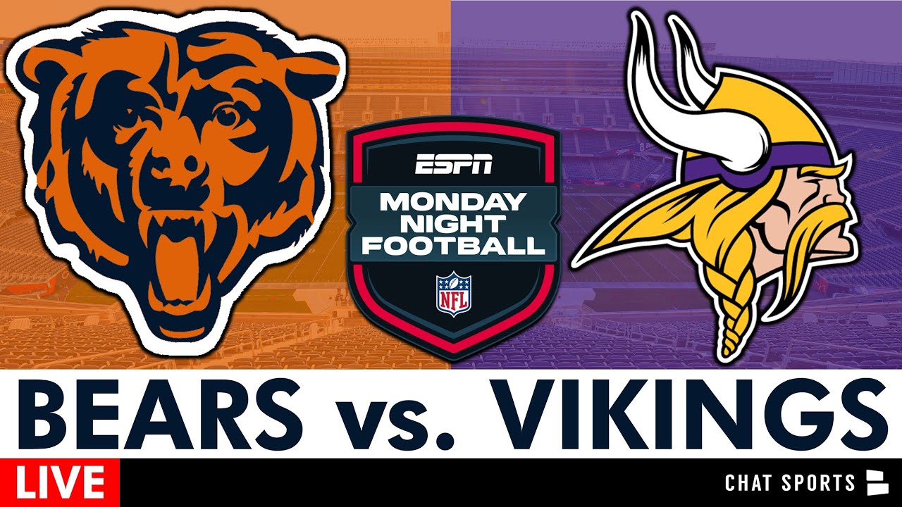 Bears vs. Vikings Live Streaming Scoreboard, Free Play-By-Play, Highlights | Monday Night Football