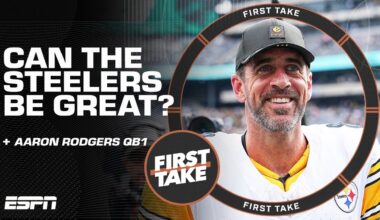 Stephen A. Smith thinks Aaron Rodgers is a breath of fresh air for the Steelers 👀 I First Take