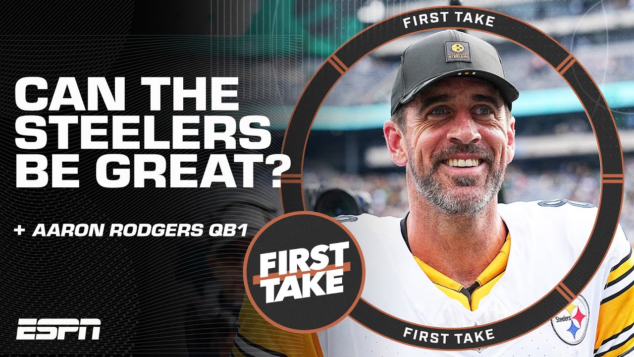 Stephen A. Smith thinks Aaron Rodgers is a breath of fresh air for the Steelers 👀 I First Take