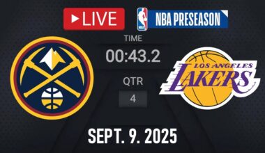 NBA LIVE! Los Angeles Lakers vs Denver Nuggets LIVE | NBA PRESEASON | Sept. 9, 2025 | NBA 2K26