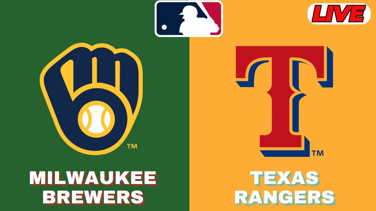 🔴LIVE : Milwaukee Brewers Vs Texas Rangers | MLB 2025 | MLB Live Baseball Score