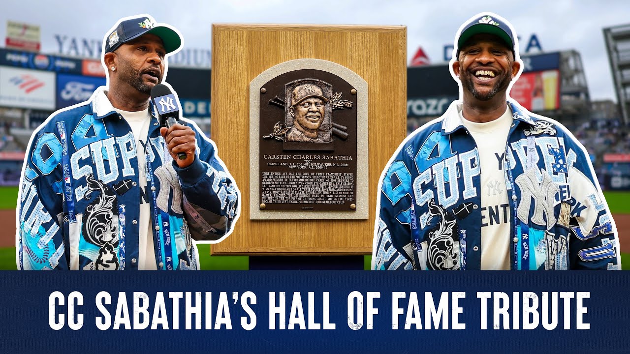 CC Sabathia Hall of Fame Ceremony | NEW YORK YANKEES 2025