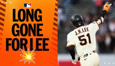 Jung Hoo Lee golfs a two-run homer OUTTA HERE! His 8th home run of the season! | 바람의 손자