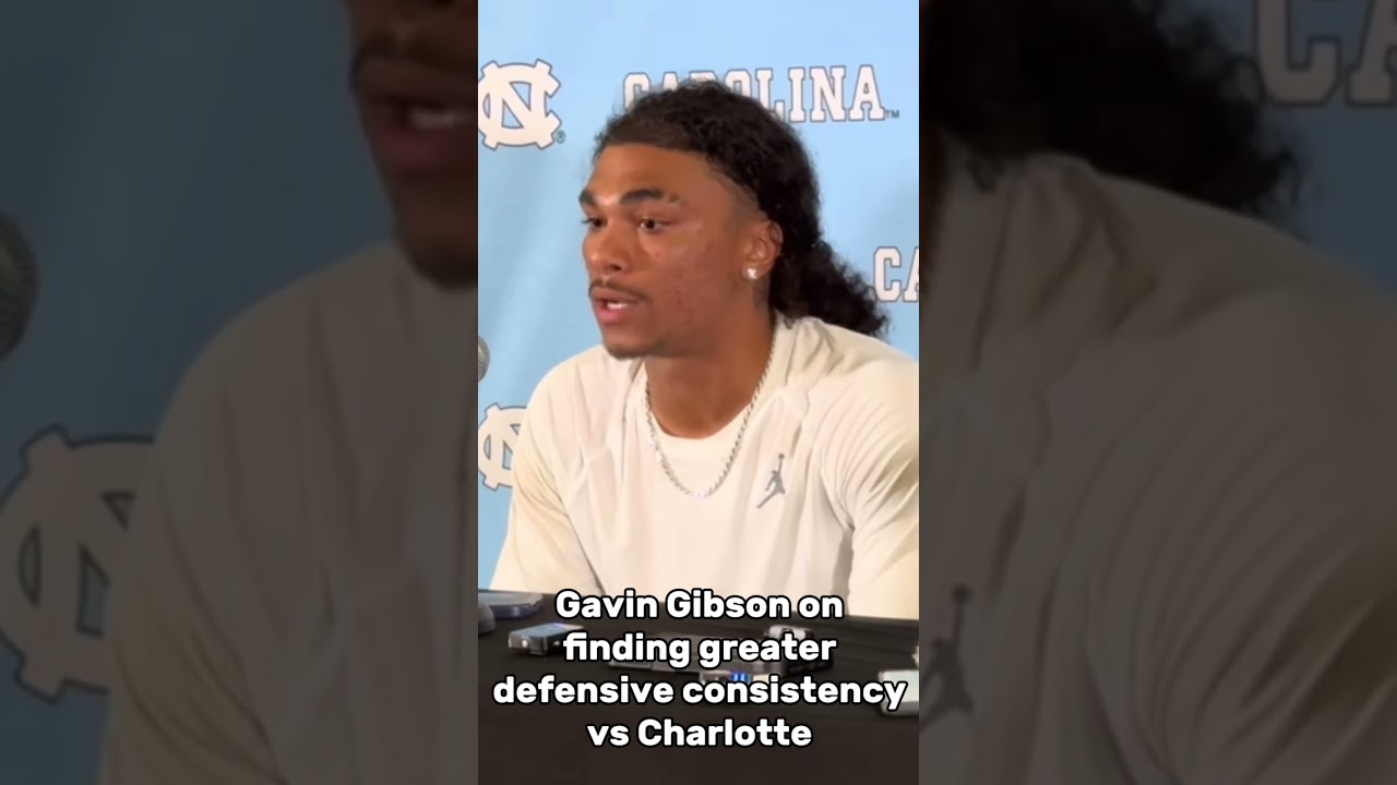 Gavin Gibson talks UNC’s improved defensive performance against Charlotte… 💪
