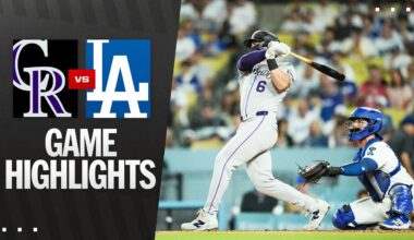 Rockies vs. Dodgers Game Highlights (9/8/25) | MLB Highlights