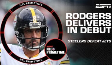 Reaction to Aaron Rodgers' Steelers debut vs. Jets | NFL PrimeTime