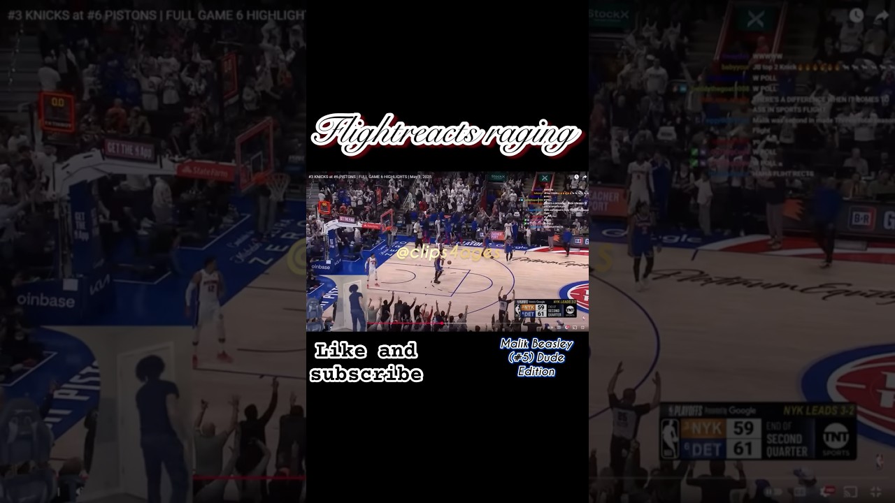 “Malik Beasley Dude #flightreactsfunny raging | No Shooting 3s #malikbeasley #detroitpistons #nba
