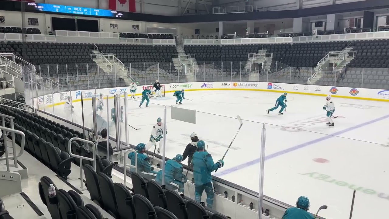 Misa, Celebrini at Sharks Captain's Skate
